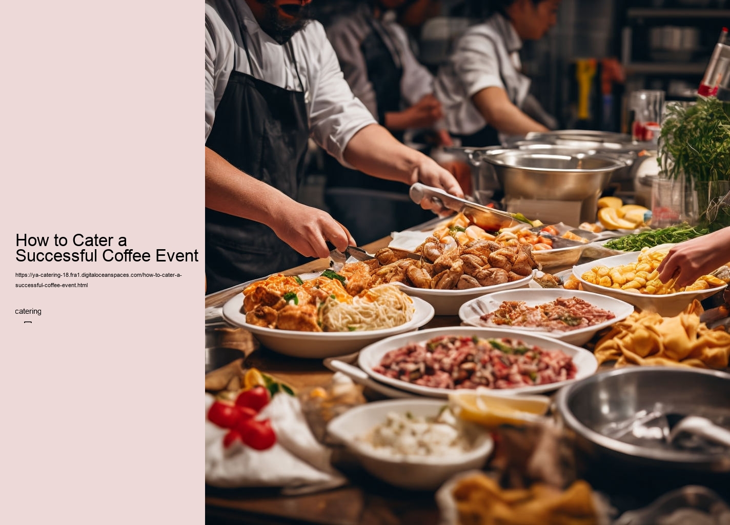 How to Cater a Successful Coffee Event