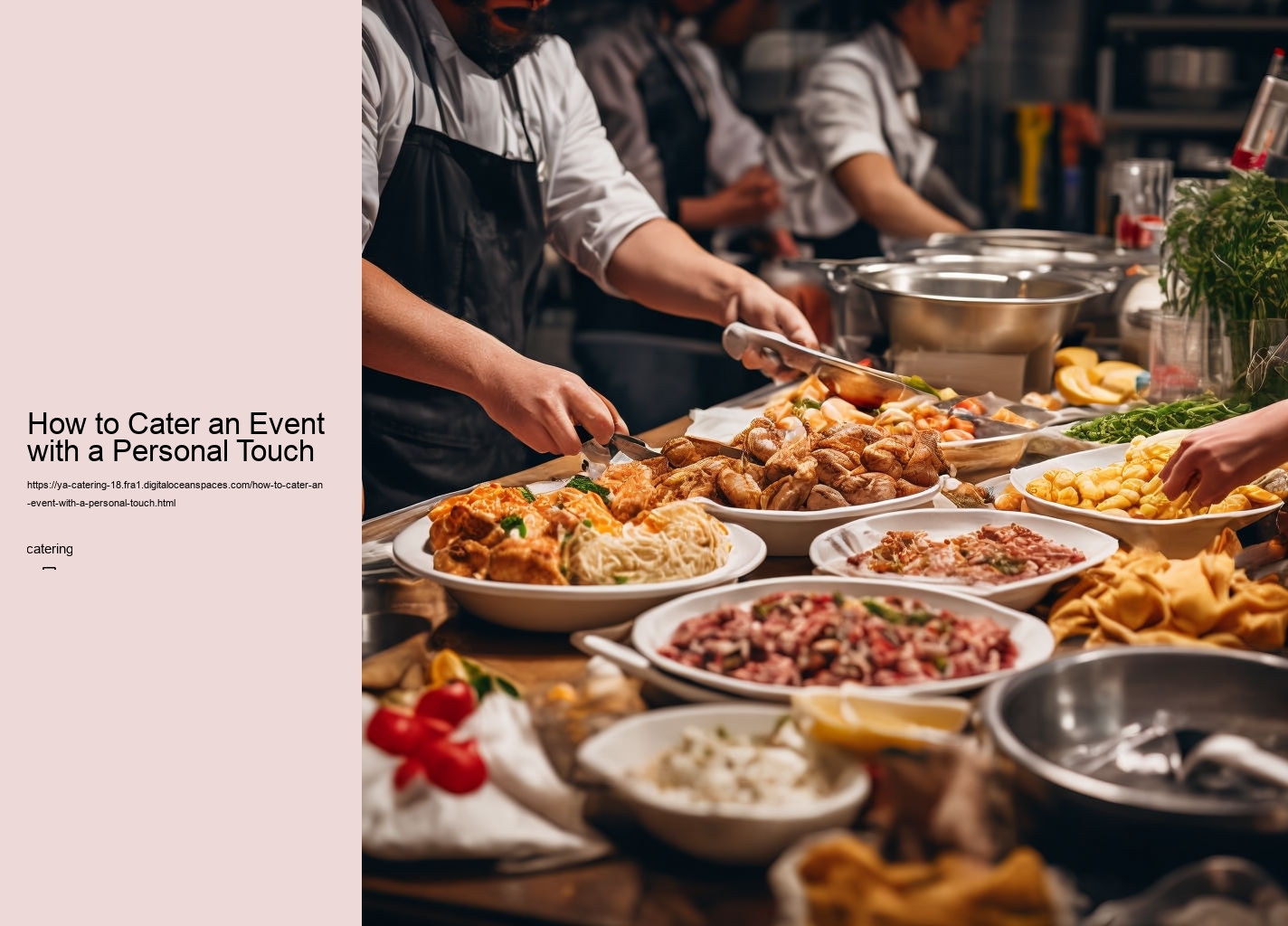 How to Cater an Event with a Personal Touch